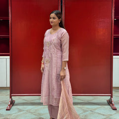 Lilac Mauve Kurta Set