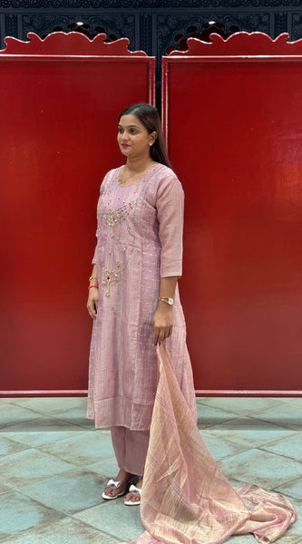 Lilac Mauve Kurta Set