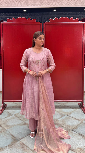Lilac Mauve Kurta Set