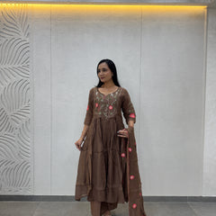 Chocolate Brown Kurta Set