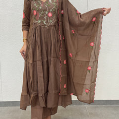 Chocolate Brown Kurta Set