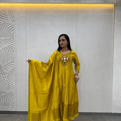 Mustard Yellow Kurta Set