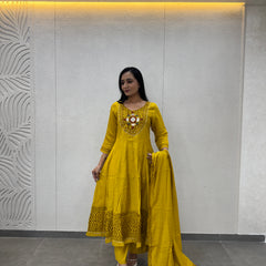 Mustard Yellow Kurta Set