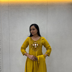Mustard Yellow Kurta Set