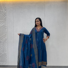 Teal Blue Kurta Set