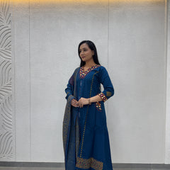 Teal Blue Kurta Set