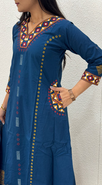 Teal Blue Kurta Set