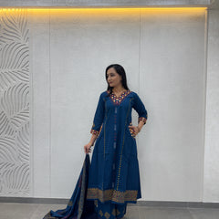 Teal Blue Kurta Set