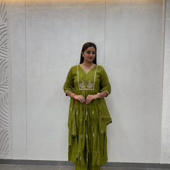 Olive Green Kurta Set
