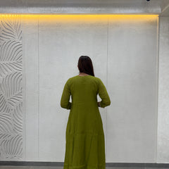 Olive Green Kurta Set