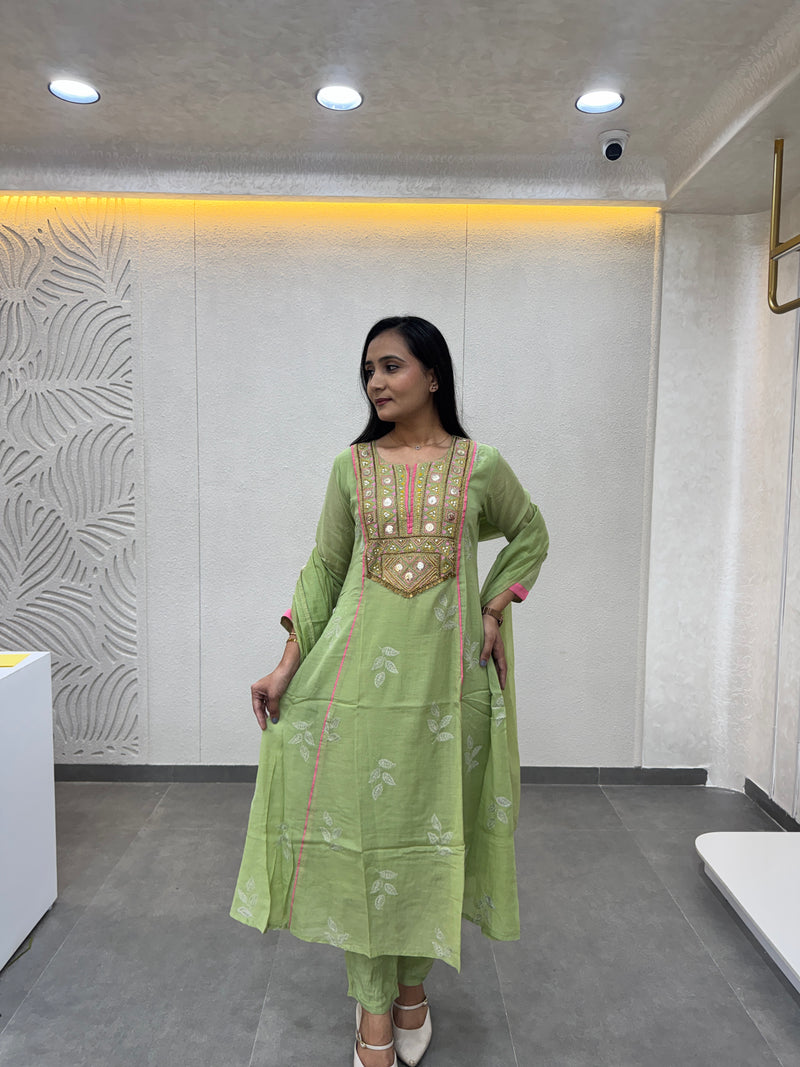 Pistachio Green Kurta Set