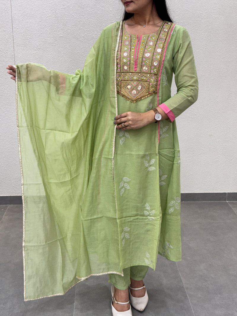 Pistachio Green Kurta Set