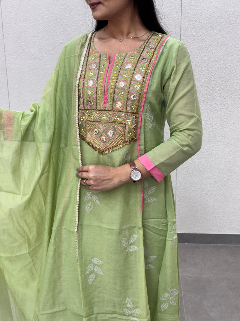 Pistachio Green Kurta Set