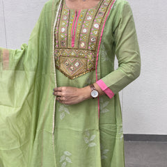 Pistachio Green Kurta Set