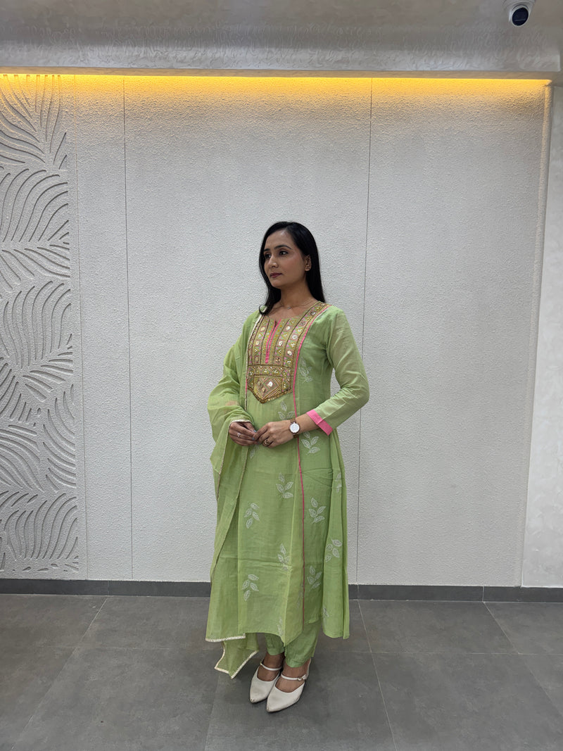 Pistachio Green Kurta Set