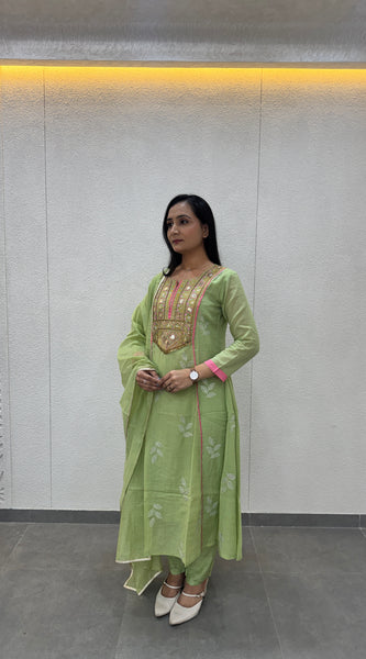 Pistachio Green Kurta Set