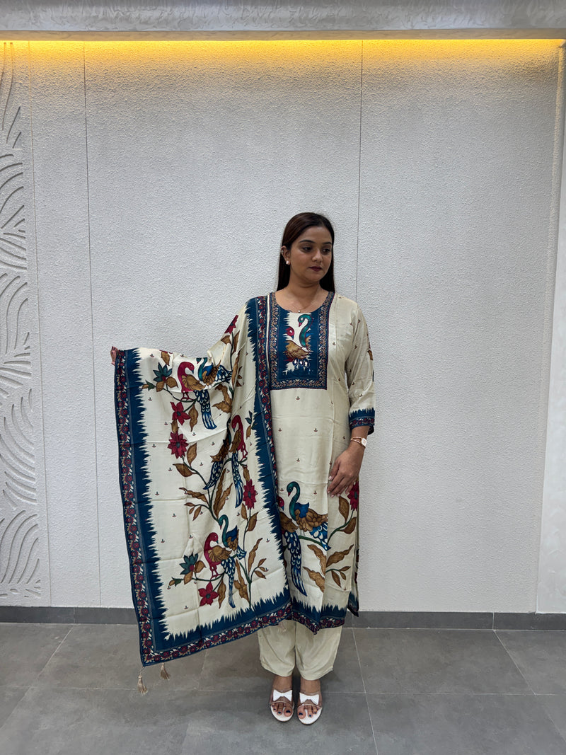 Off-White Kurta Set