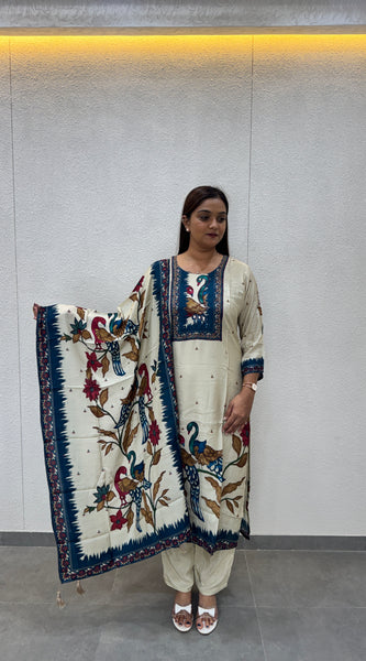Off-White Kurta Set