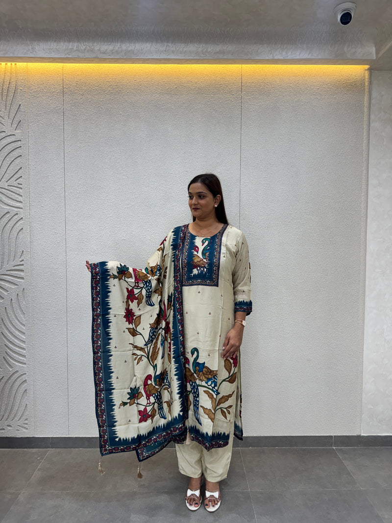 Off-White Kurta Set