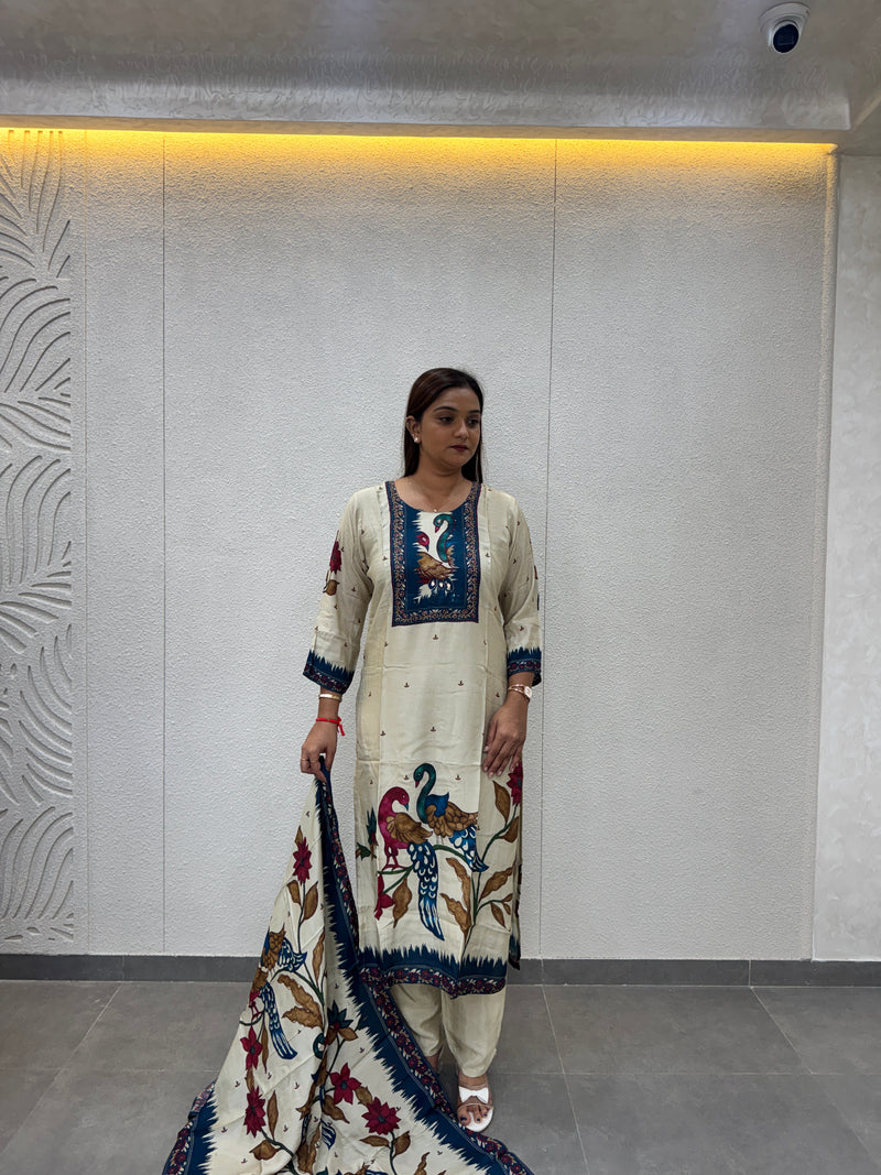 Off-White Kurta Set