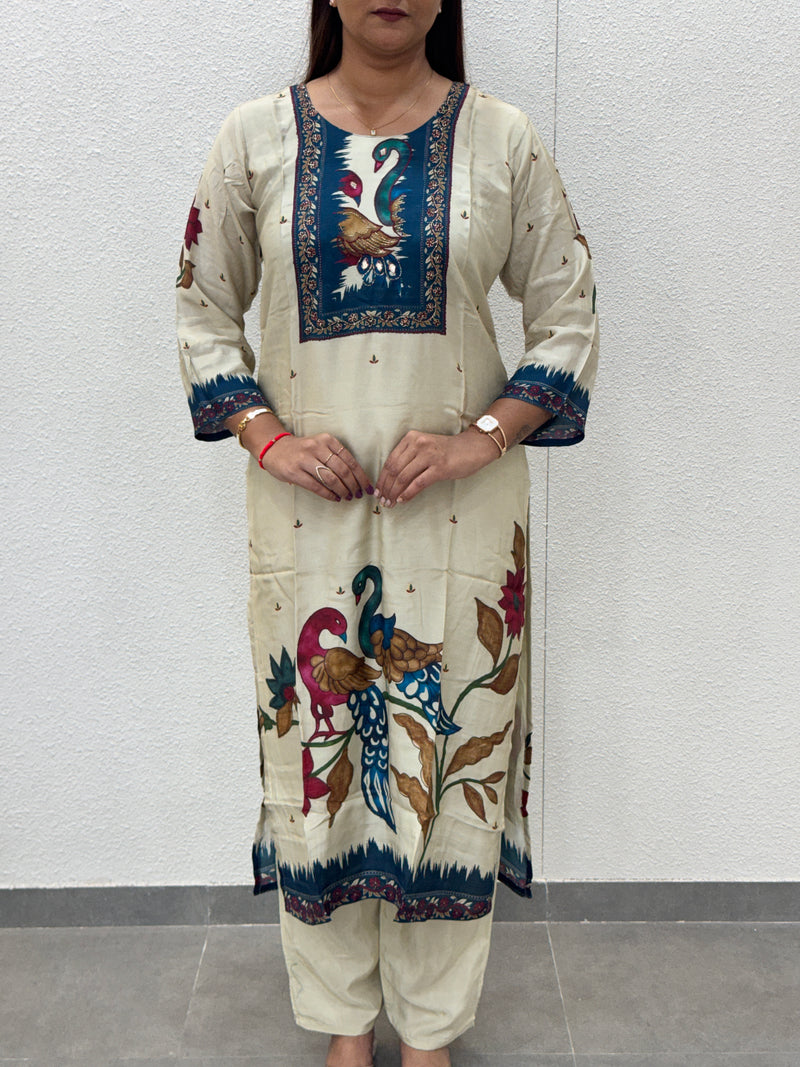 Off-White Kurta Set