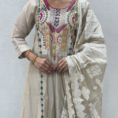 Beige Kurta Set