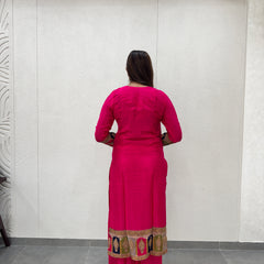 Rani Pink Kurta Set