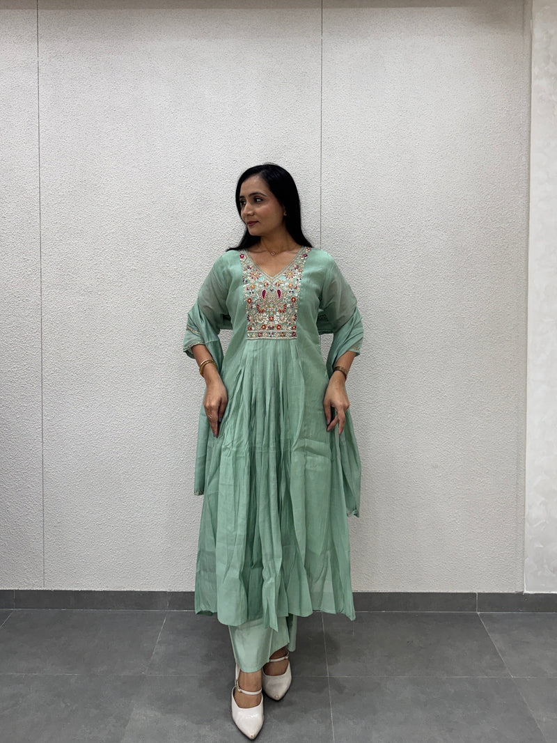 Mint Green Kurti Set