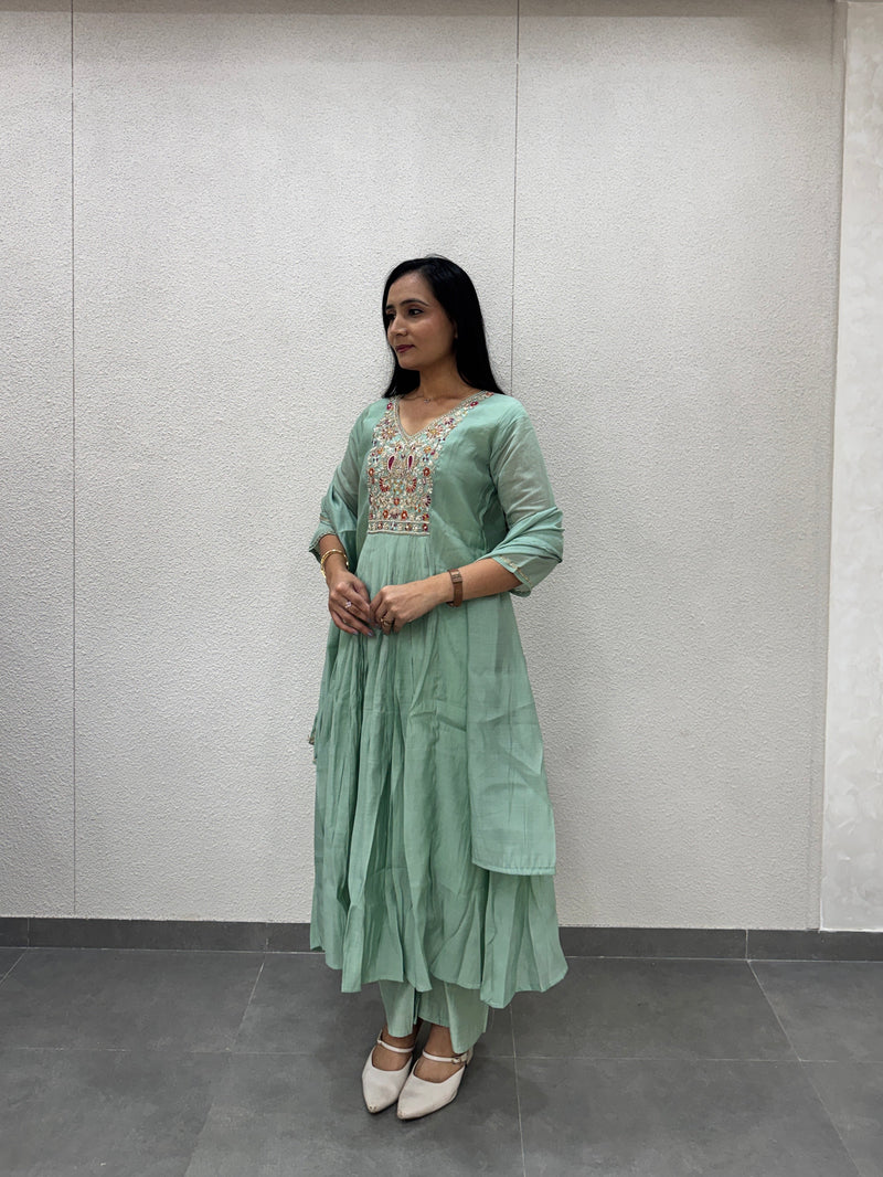 Mint Green Kurti Set