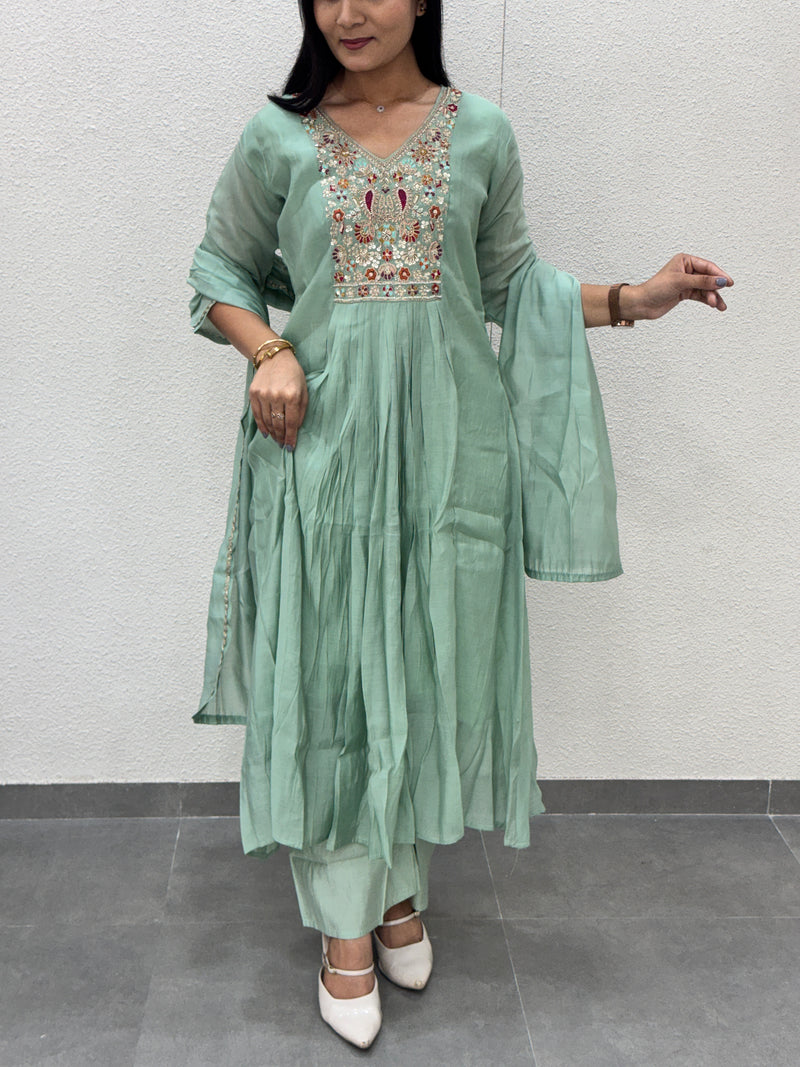 Mint Green Kurti Set