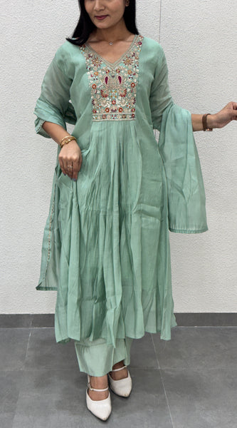 Mint Green Kurti Set