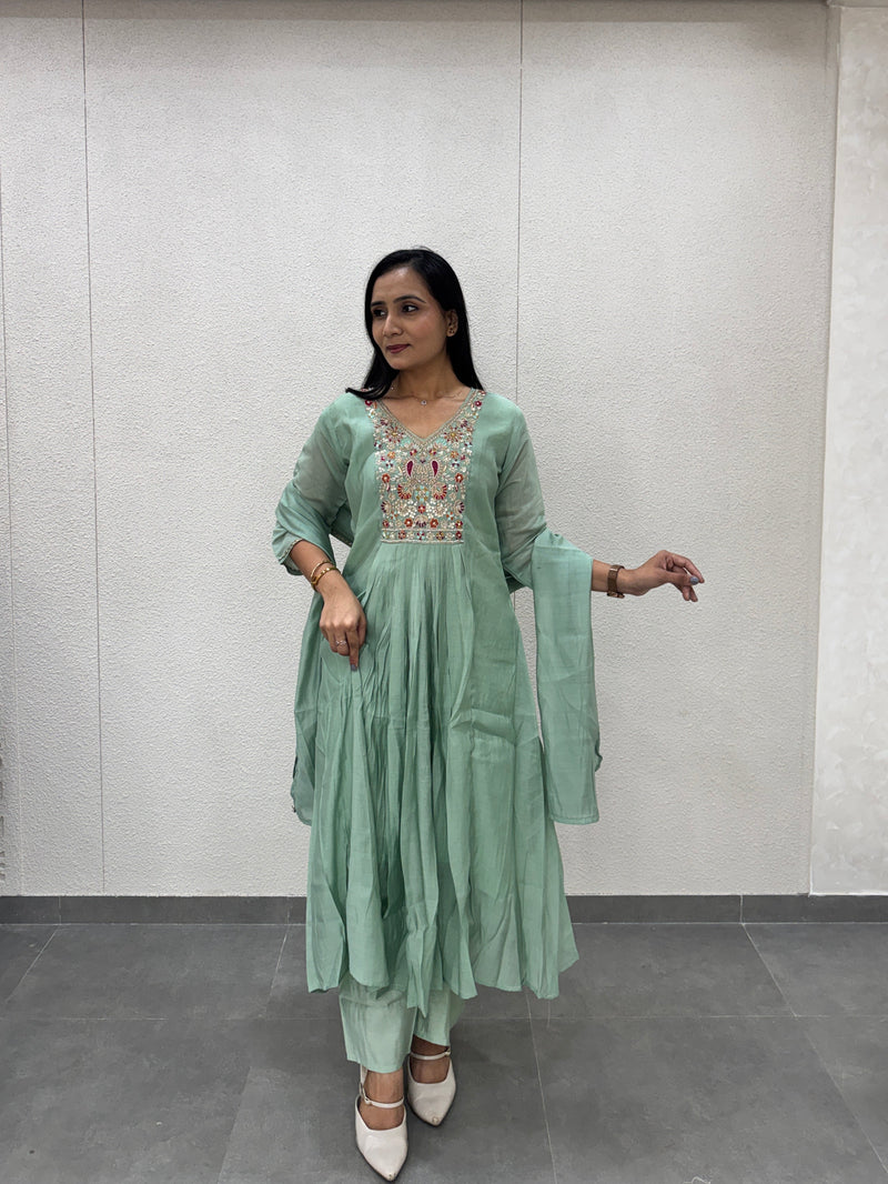 Mint Green Kurti Set
