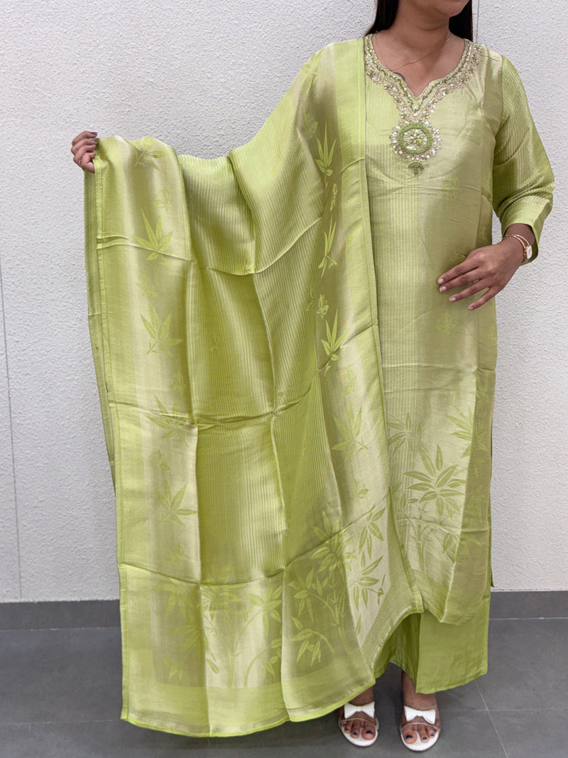Lime Green Kurti Set