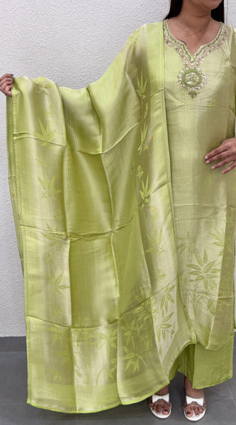 Lime Green Kurti Set