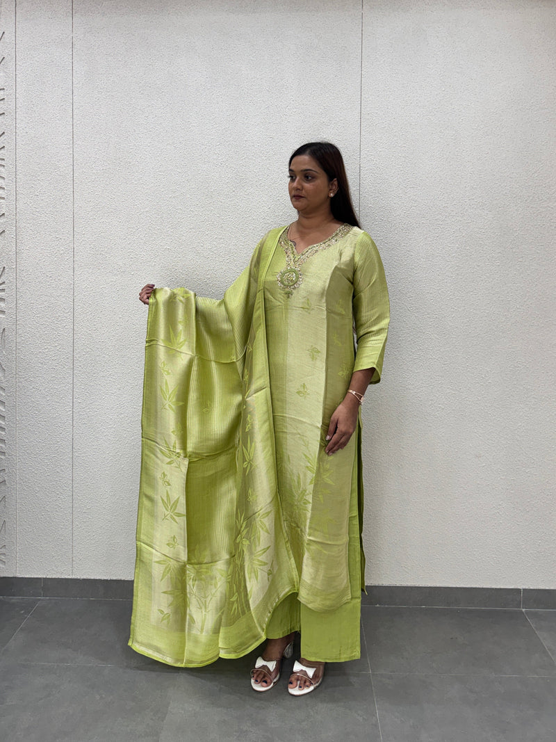 Lime Green Kurti Set