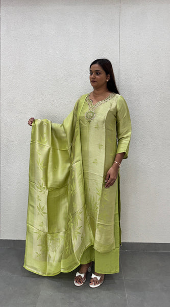 Lime Green Kurti Set