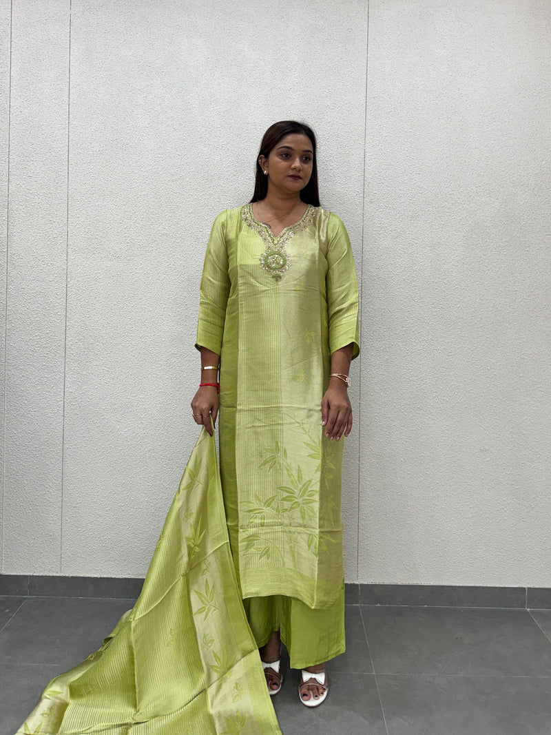Lime Green Kurti Set