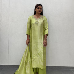 Lime Green Kurti Set