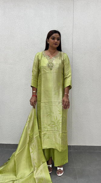 Lime Green Kurti Set
