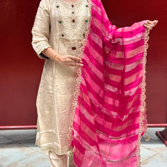 Beige Kurti Set