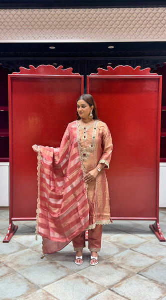 Rose Gold Kurti Set
