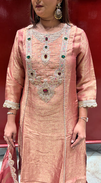 Rose Gold Kurti Set