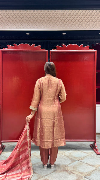 Rose Gold Kurti Set
