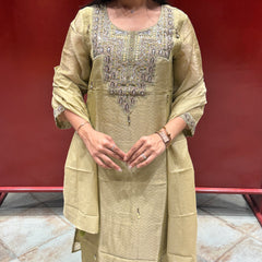 Muted Sage Green Kurti Set