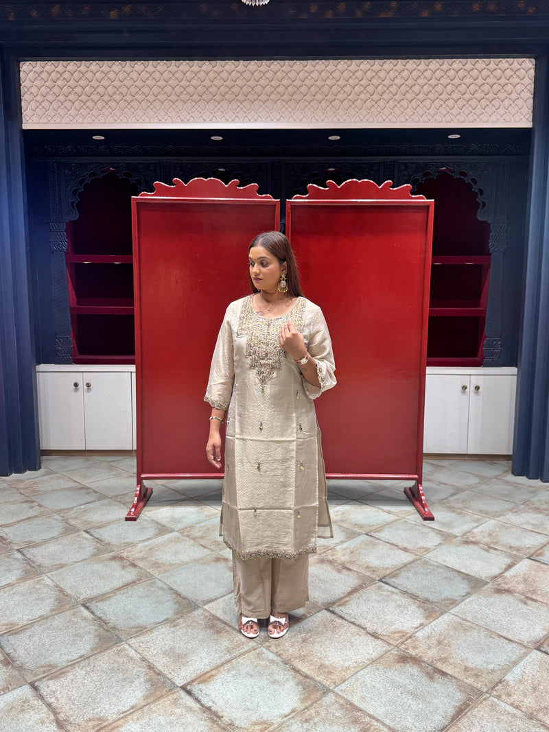 Champagne Gold Kurti Set