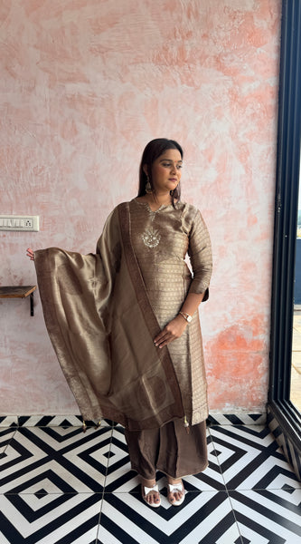 Taupe Bronze Kurti Set