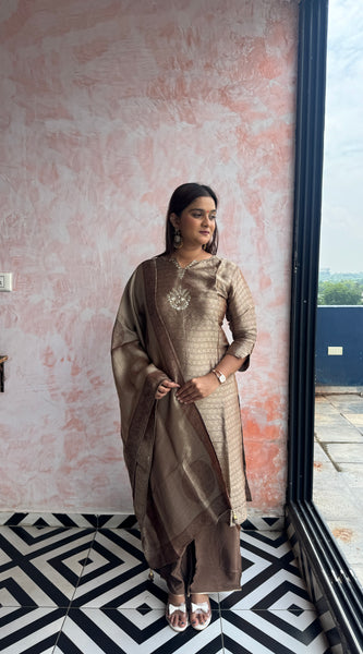 Taupe Bronze Kurti Set