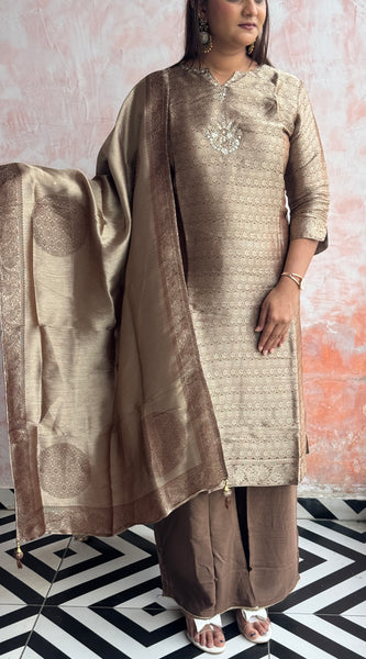 Taupe Bronze Kurti Set
