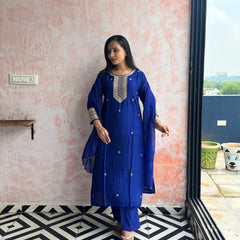 Royal Blue Kurti Set