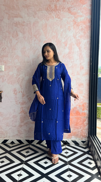 Royal Blue Kurti Set